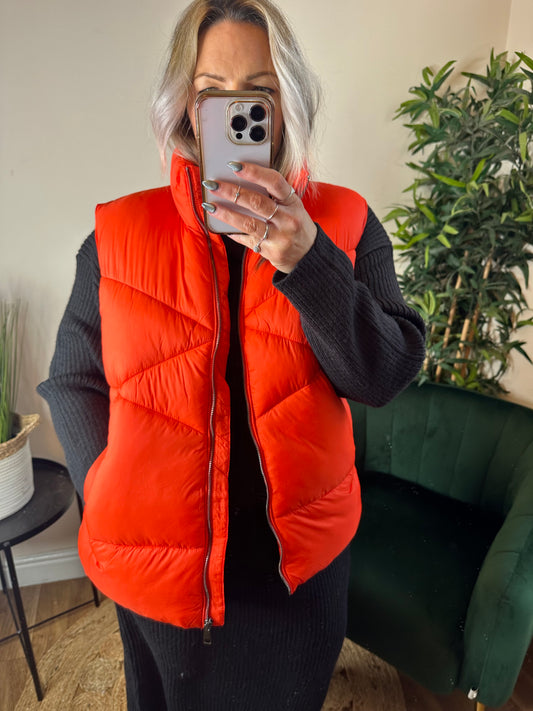 ICHI Zorana Gilet Orange