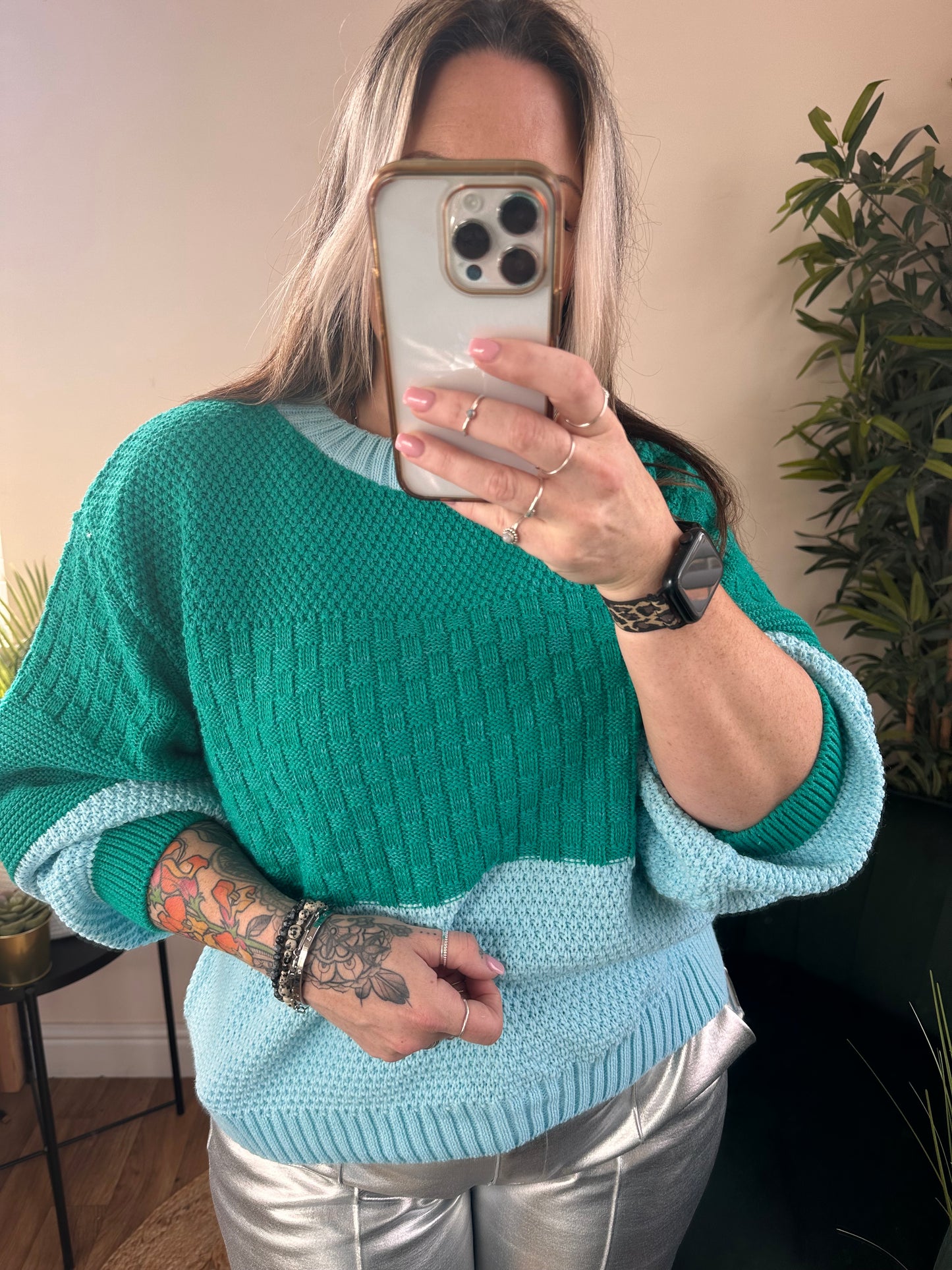 CARA & THE SKY Taz Jumper Green