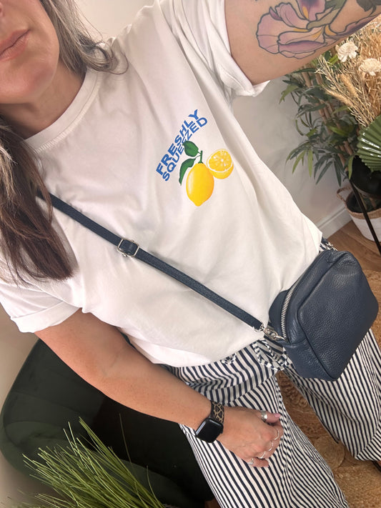 LEO Lemon Graphic T-Shirt Cloud Dancer