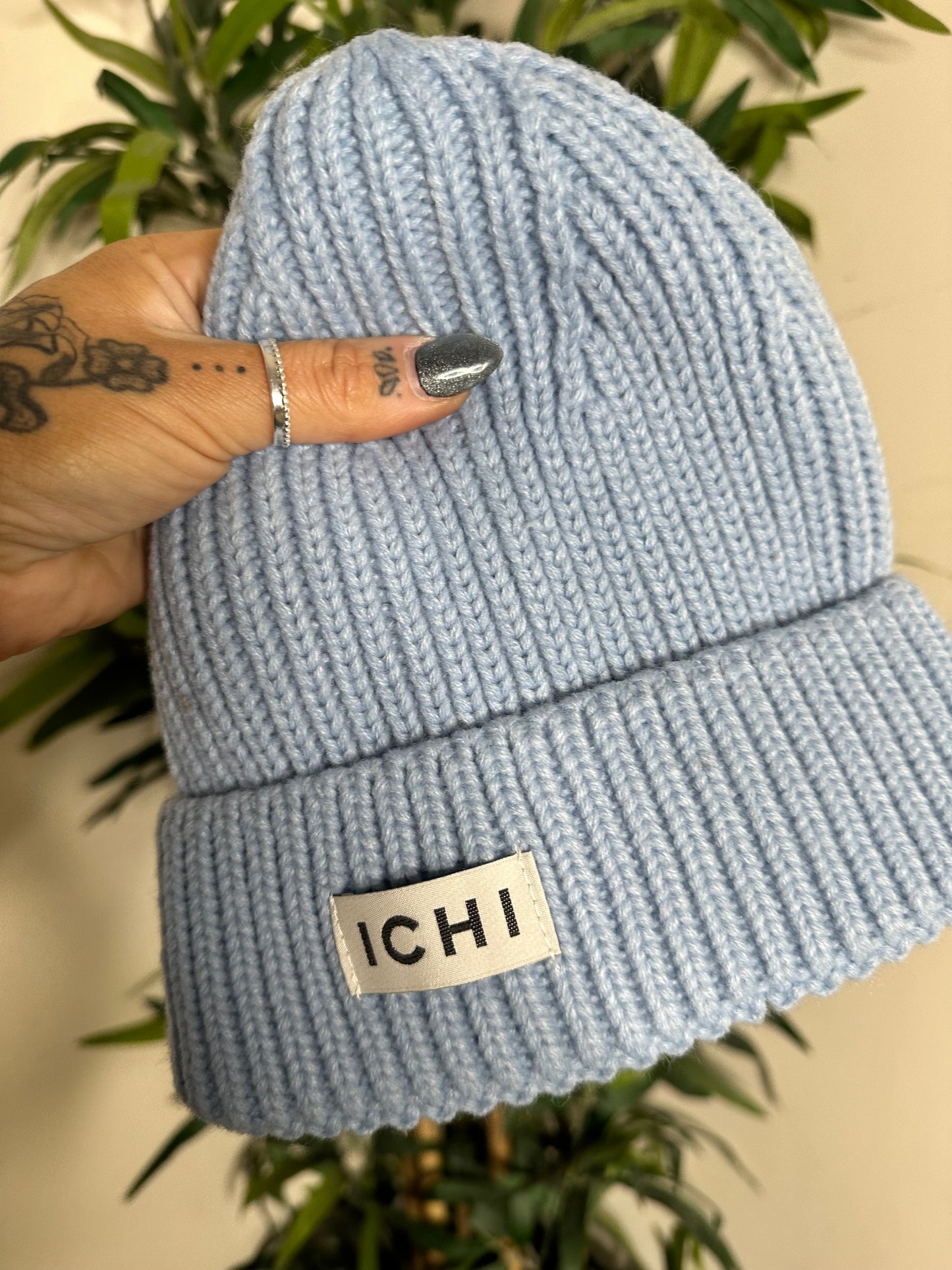 ICHI Emma Hat Cashmere Blue