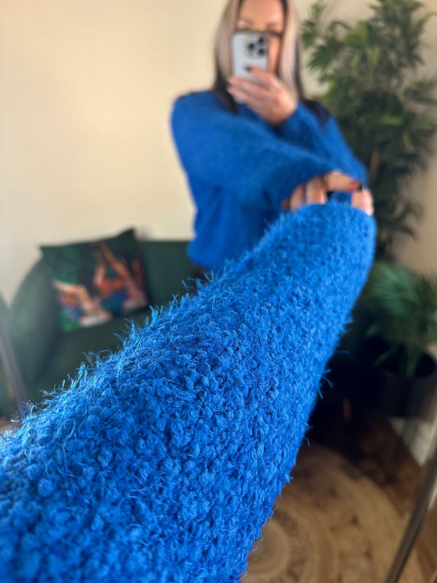 NOISY MAY Sassy Long Sleeved Knitted Jumper Lapis Blue