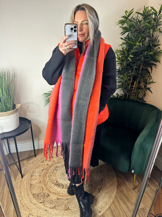 ICHI Babiu Scarf Orange