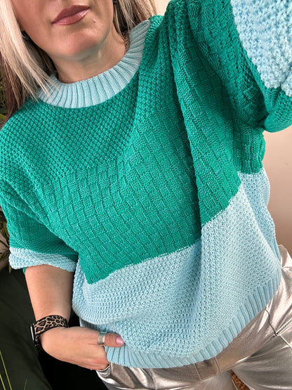 CARA & THE SKY Taz Jumper Green