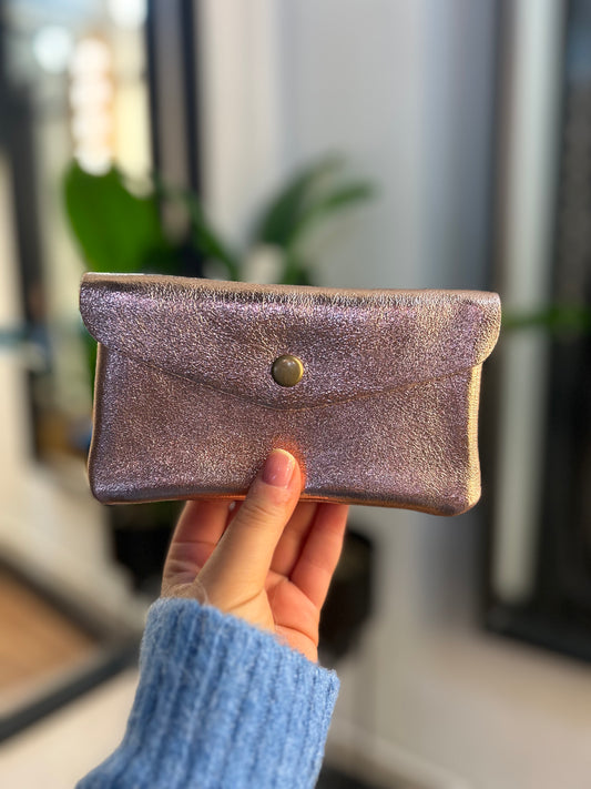 POLLY Metallic Purse Rose Gold