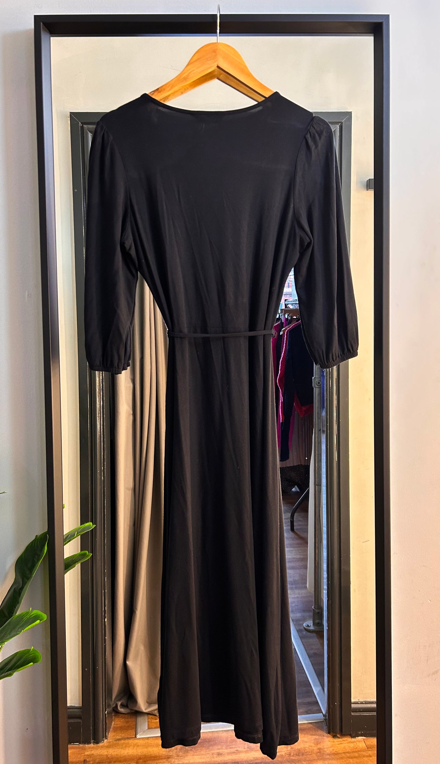 PRELOVED M&S Black Long Dress Size 8