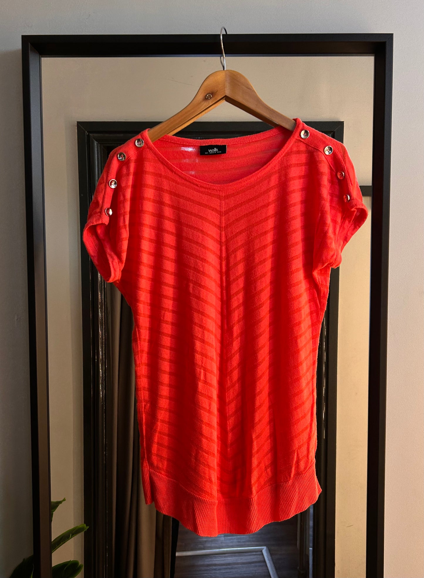 PRELOVED Wallis Top Coral Size S