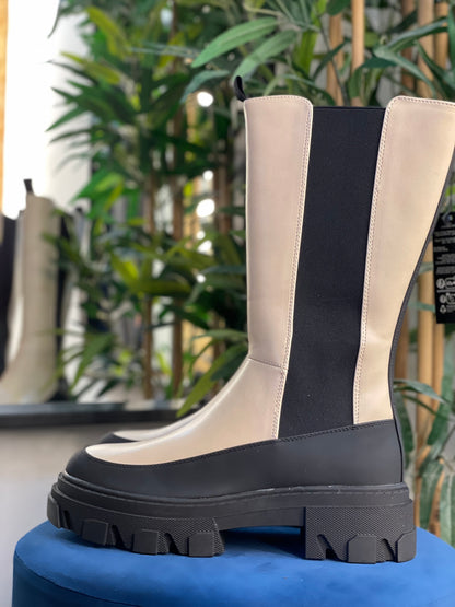 ONLY Tola Tall PU Chunky Boot