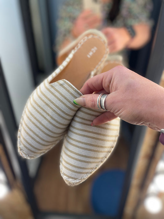 ICHI Navita Espadrille Mules