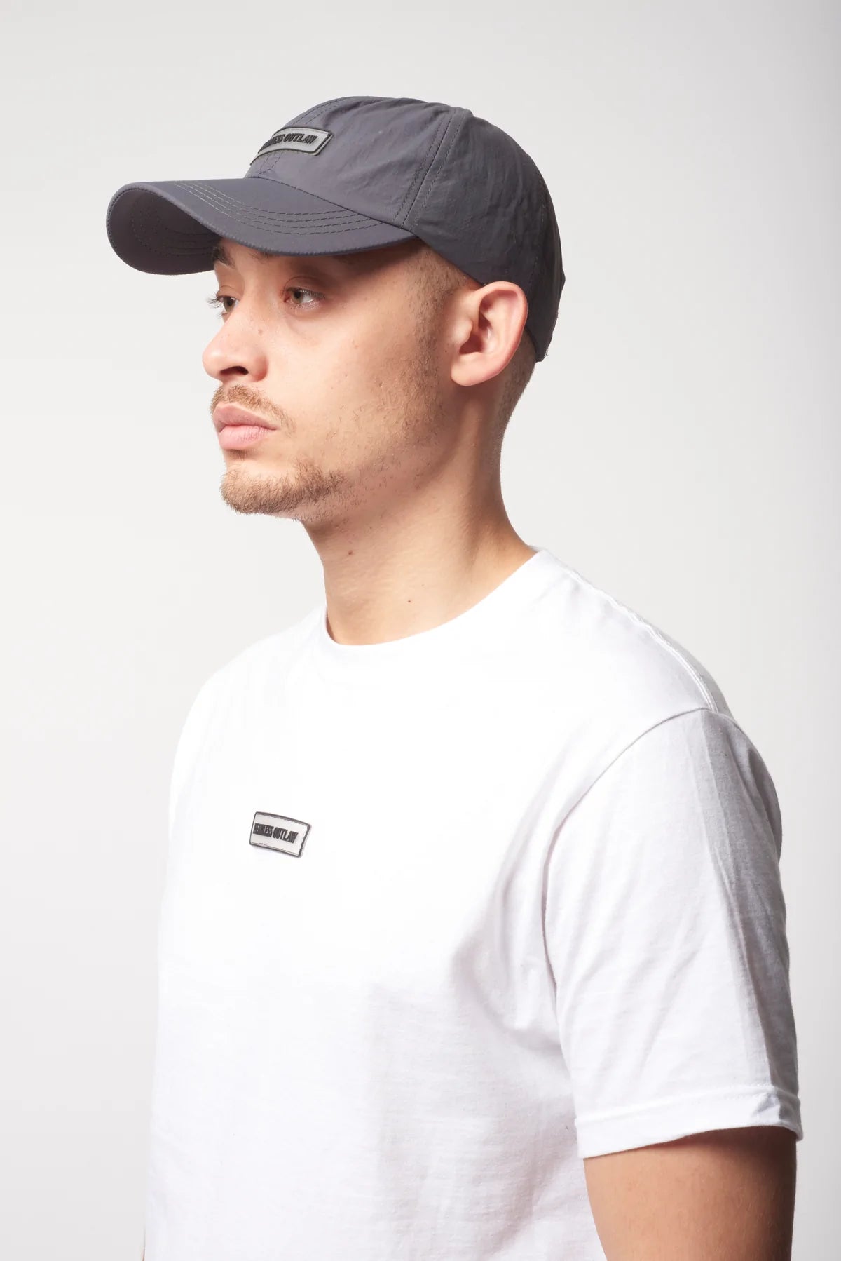 Fearless Outlaw - Nylon Badge Cap - Grey